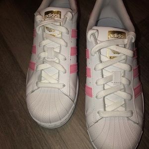 Light Pink Adidas Superstar’s